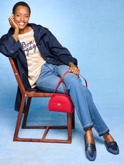 ENVELOPE NECK TEE - BON VOYAGE | Talbots outlet
