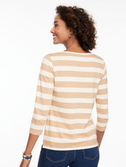 ENVELOPE NECK TEE - BON VOYAGE | Talbots outlet