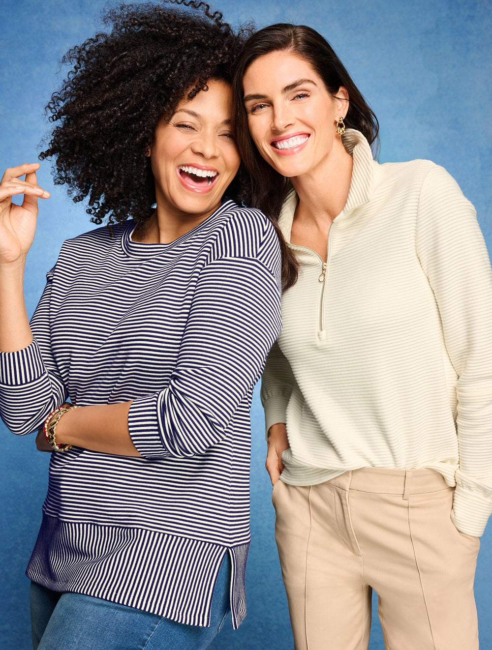 OTTOMAN KNIT HALF-ZIP PULLOVER | Talbots on sale