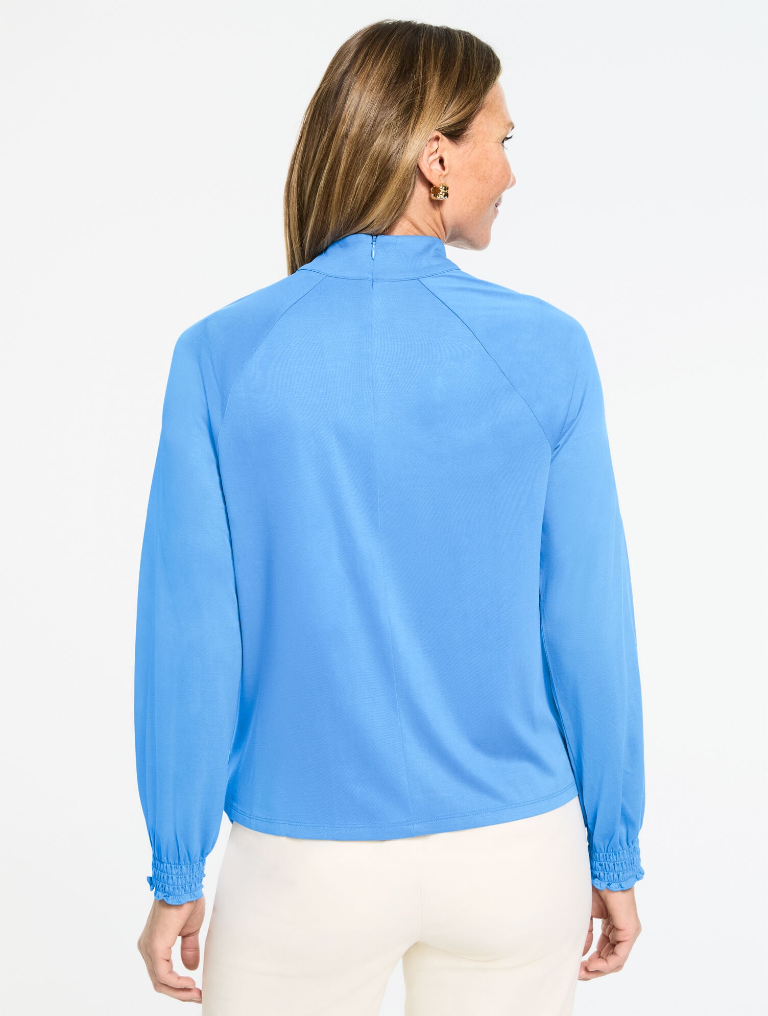 MOCKNECK KNIT BLOUSE | Talbots US
