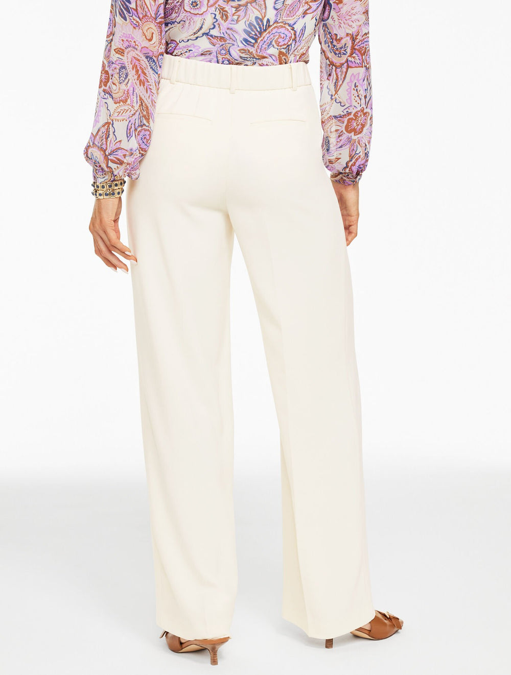 WIDE LEG POLISHED CREPE PANTS | Talbots near me