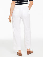 WIDE ANKLE HERITAGE TWILL PANTS | Talbots on sale