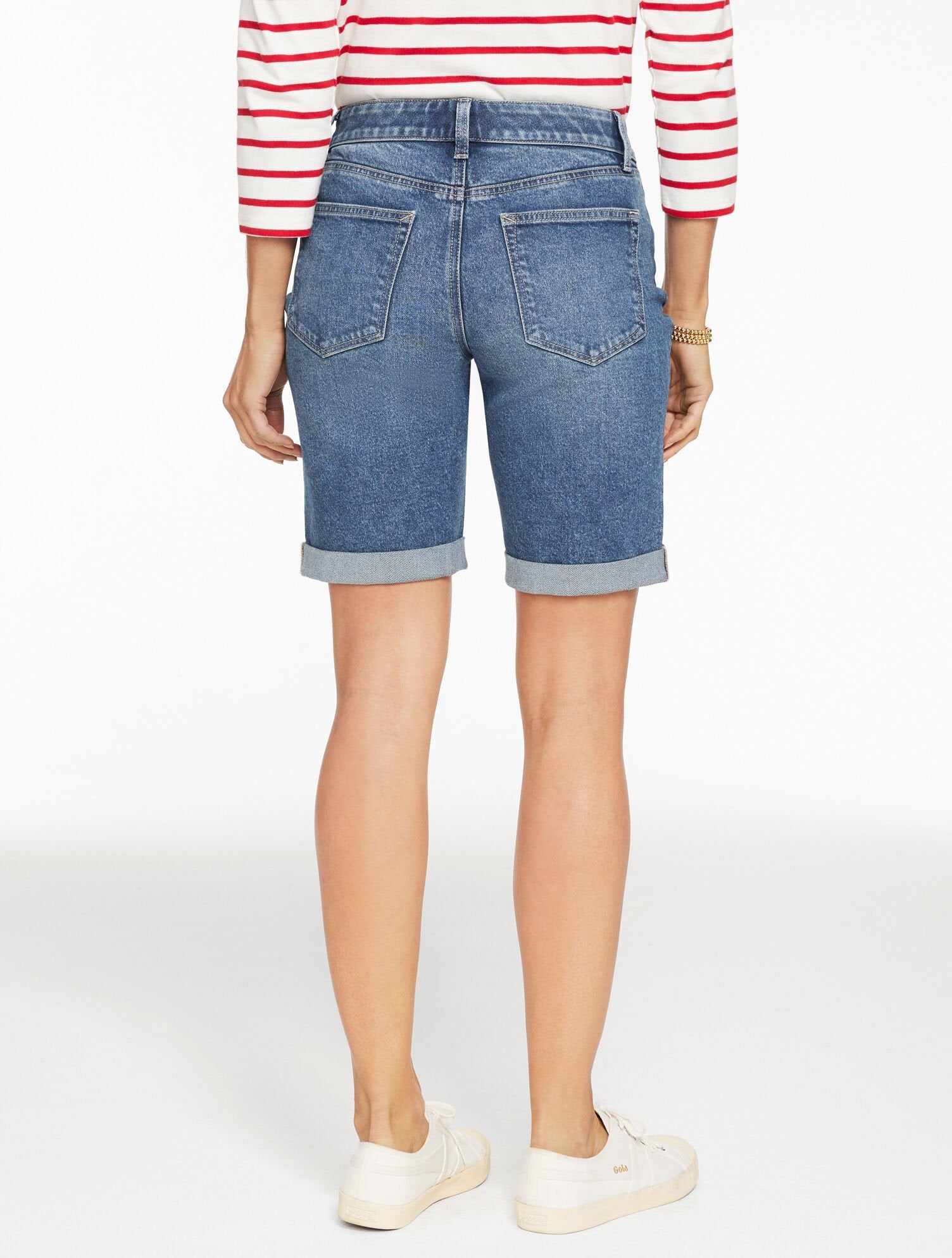 GIRLFRIEND DENIM SHORTS - EASTHAM WASH | Talbots on sale