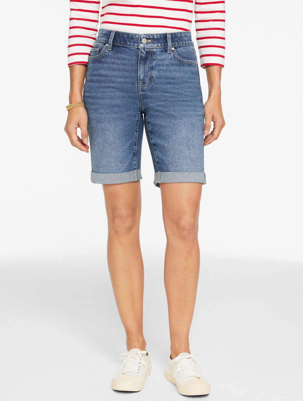 GIRLFRIEND DENIM SHORTS - EASTHAM WASH | Talbots on sale