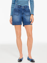 PATCH POCKET DENIM SHORTS - WILEY WASH | Talbots online