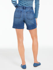 PATCH POCKET DENIM SHORTS - WILEY WASH | Talbots online