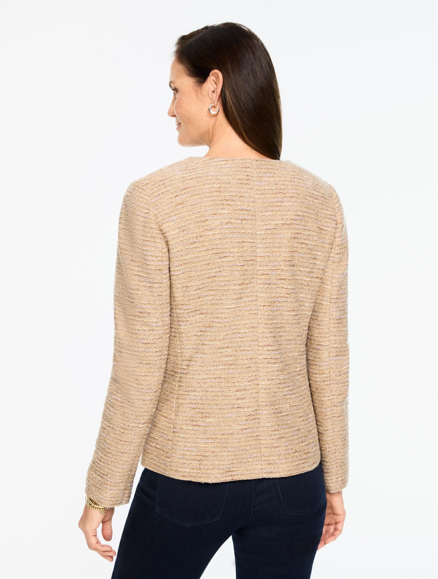 TWEED KNIT LADY JACKET | Talbots on sale