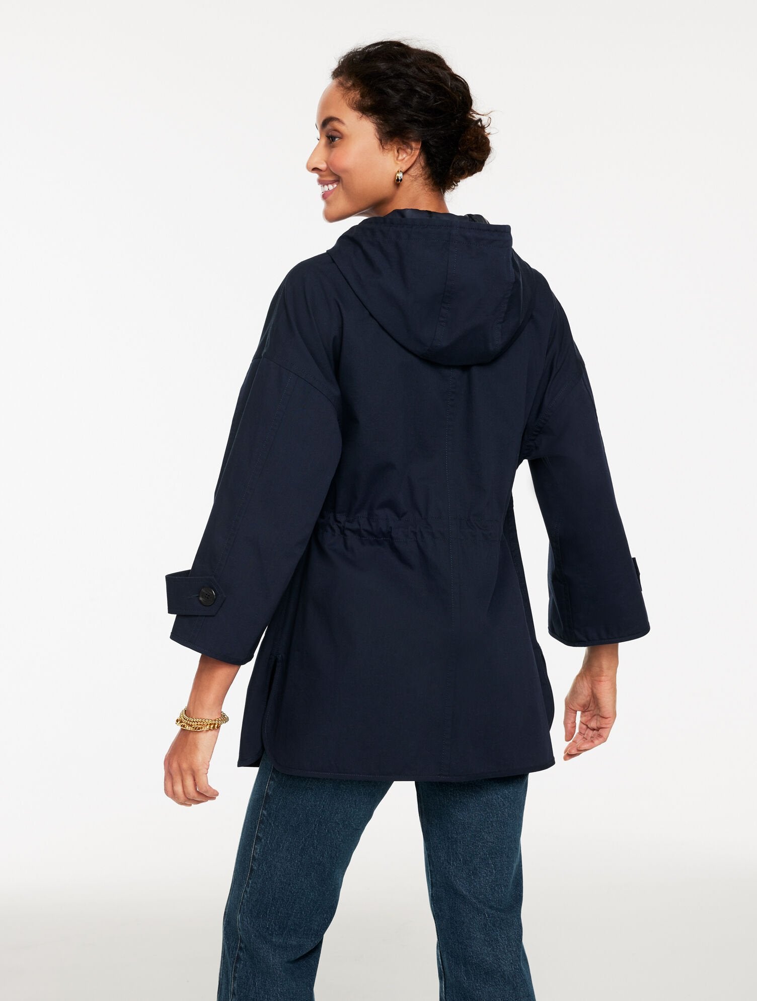 HOODED CAPE RAIN JACKET | Talbots discount