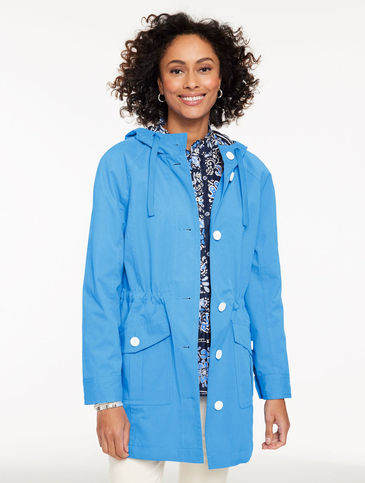 HOODED RAIN JACKET | Talbots sale