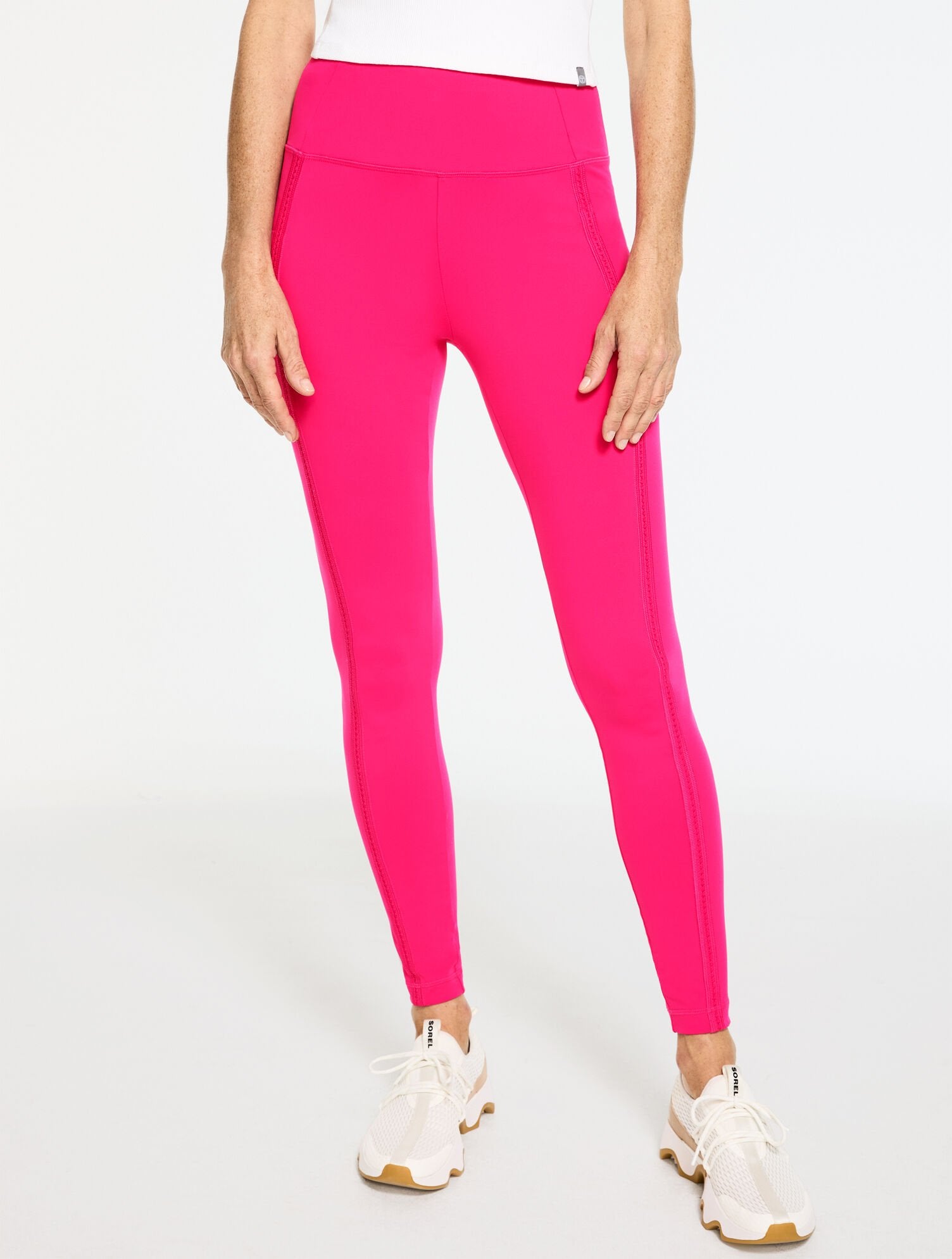 PERFORMANCE COMPRESSION LEGGINGS - PICOT TRIM | Talbots discount