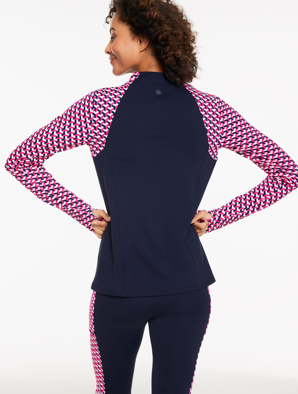 PERFORMANCE COMPRESSION HALF-ZIP PULLOVER - GEO | Talbots sale