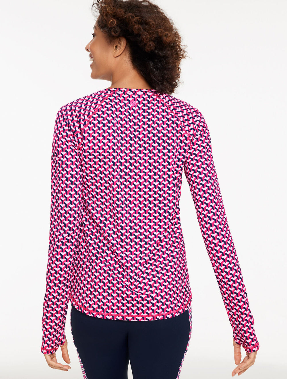 PERFORMANCE COMPRESSION CREWNECK TEE - GEO | Talbots near me