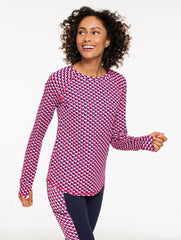 PERFORMANCE COMPRESSION CREWNECK TEE - GEO | Talbots near me