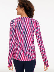 PERFORMANCE COMPRESSION CREWNECK TEE - GEO | Talbots near me