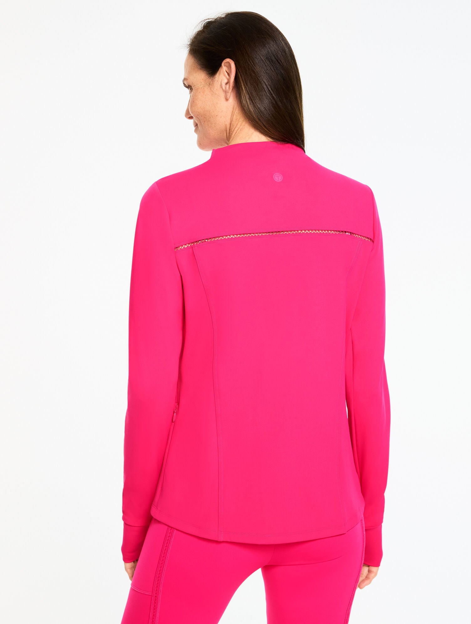 PERFORMANCE COMPRESSION FULL-ZIP JACKET - PICOT TRIM | Talbots on sale