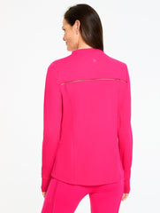 PERFORMANCE COMPRESSION FULL-ZIP JACKET - PICOT TRIM | Talbots on sale