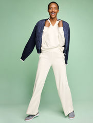 COZY FLEECE SWEATSHIRT - PICOT TRIM | Talbots sale