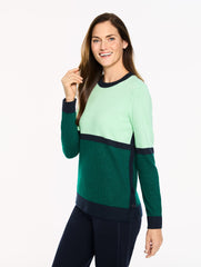 BUTTON HEM CREWNECK SWEATER | Talbots online