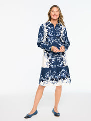 MODERN POPLIN SHIRTDRESS - EXQUISITE BLOOMS | Talbots outlet