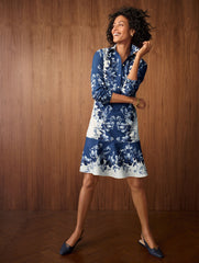 MODERN POPLIN SHIRTDRESS - EXQUISITE BLOOMS | Talbots outlet