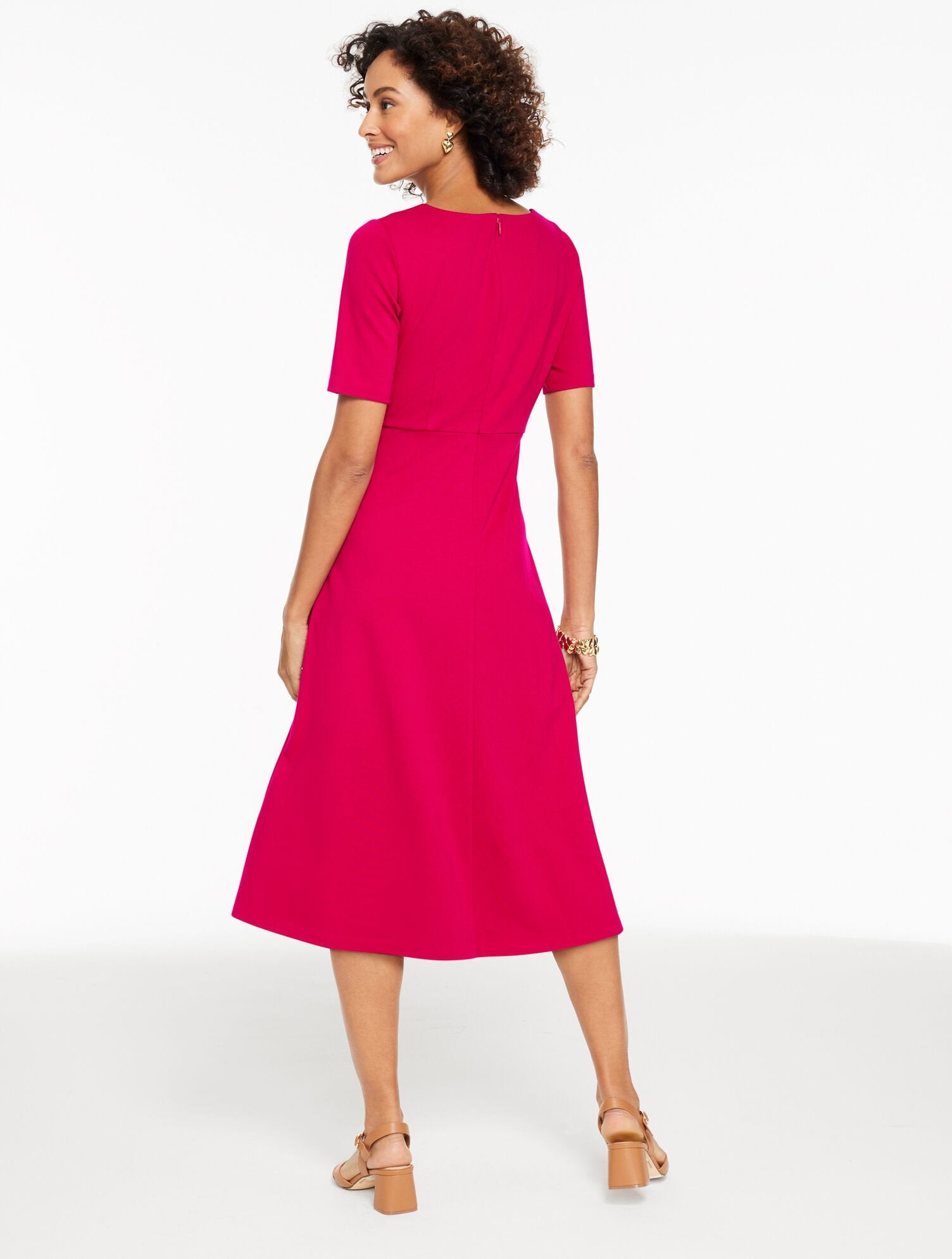 LUXE PONTE MIDI DRESS | Talbots sale