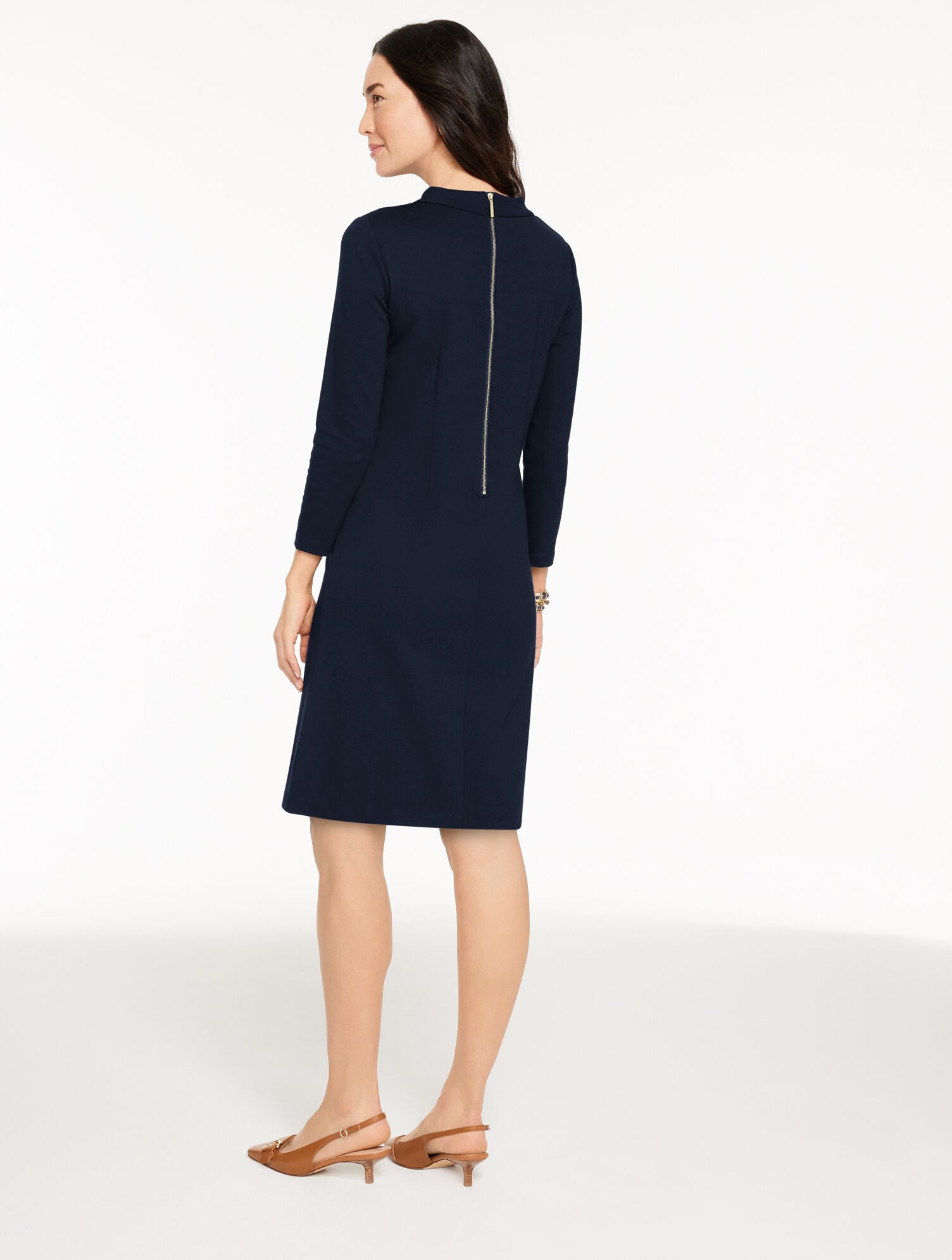 LUXE PONTE SHIFT DRESS | Talbots on sale