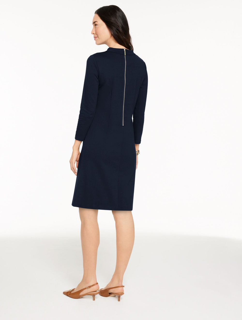 LUXE PONTE SHIFT DRESS | Talbots on sale
