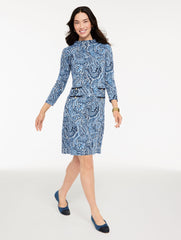 JACQUARD SHIFT DRESS - PAISLEY | Talbots on sale