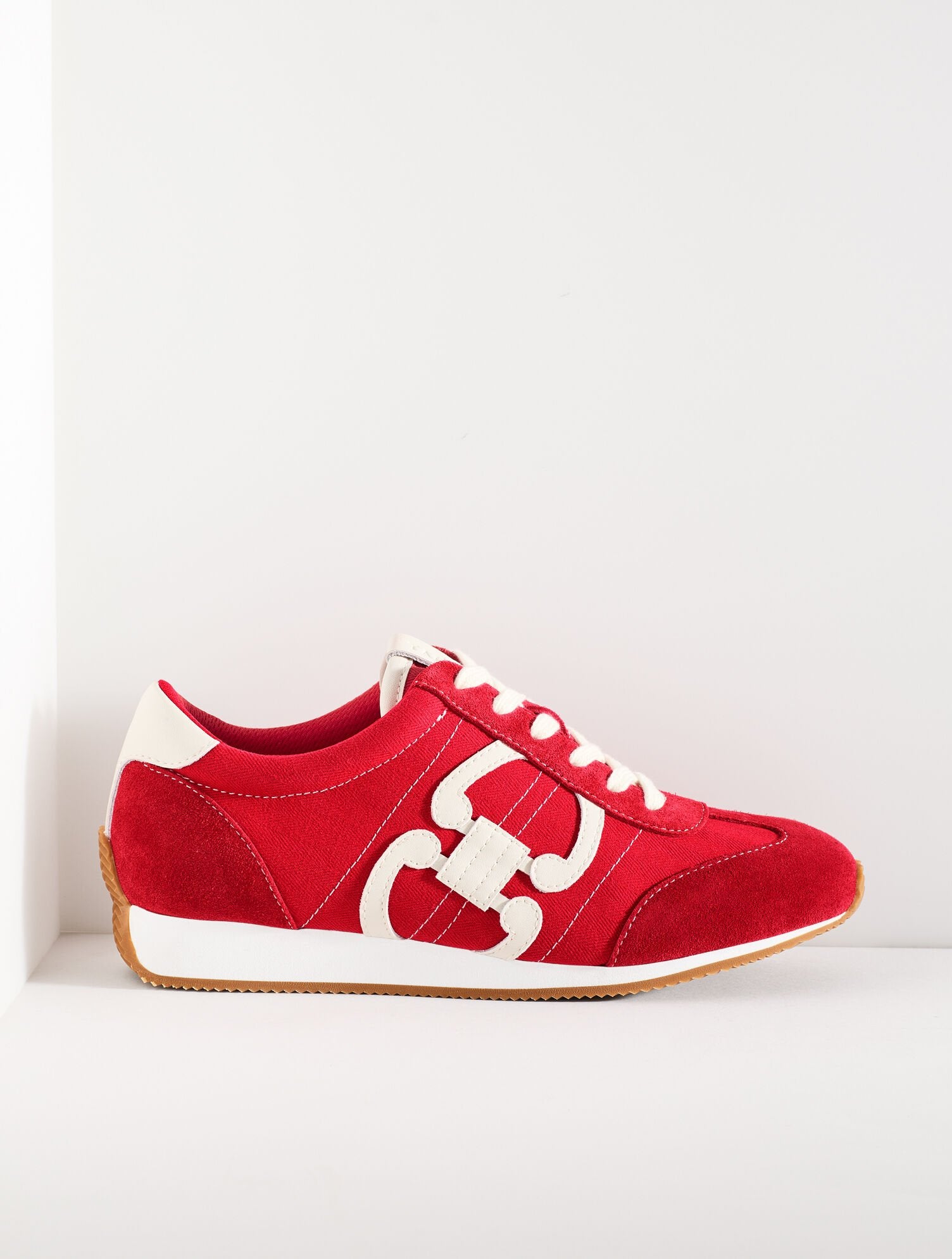 ALEX STATUS HERRINGBONE SUEDE SNEAKERS | Talbots sale