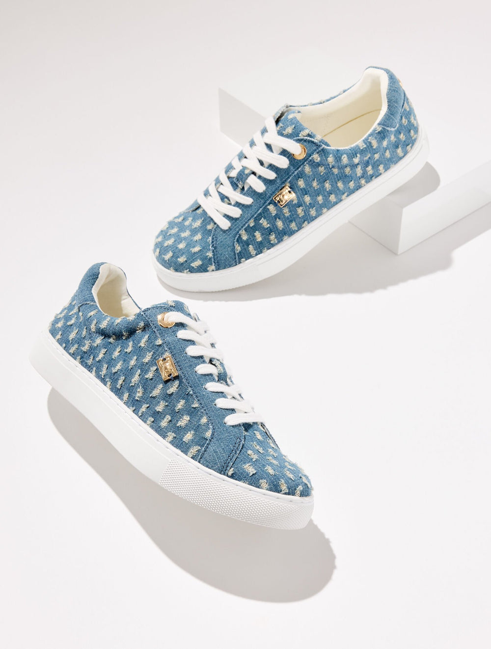 AUBREY DENIM SNEAKERS | Talbots discount