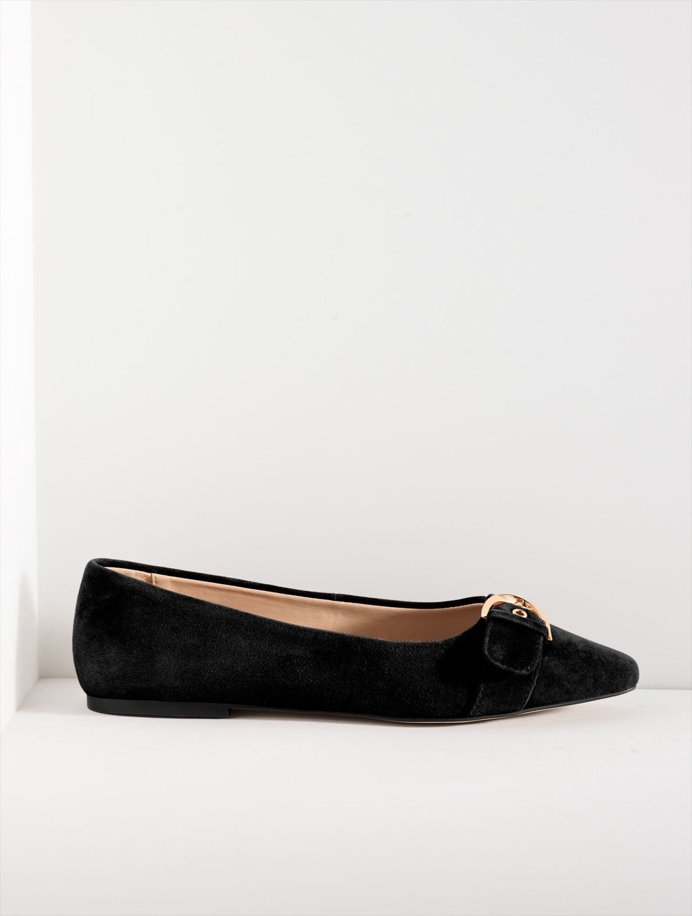 WHITLEY BUCKLE SUEDE BALLET FLATS | Talbots on sale