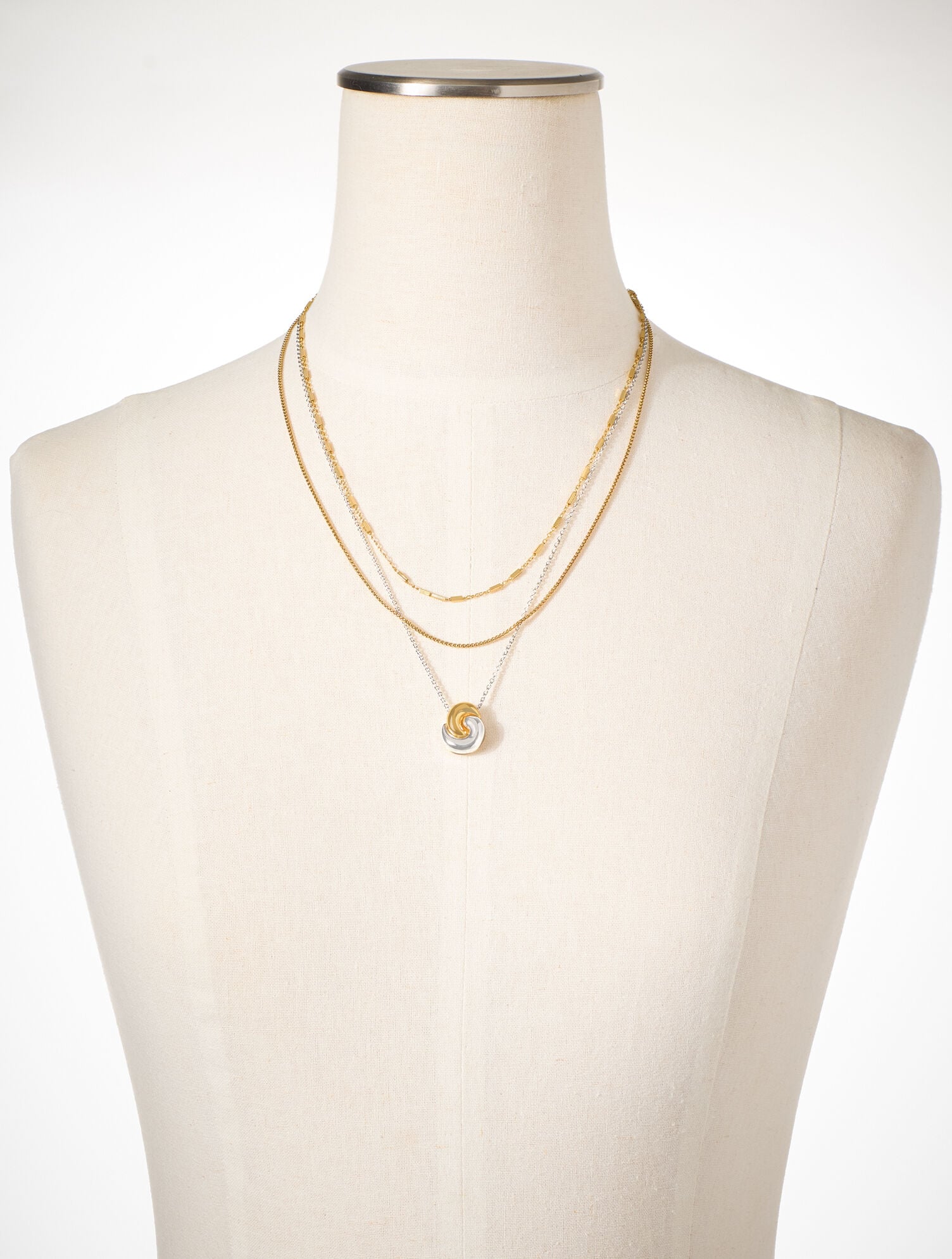 ROPE SWIRL LAYER NECKLACE | Talbots discount