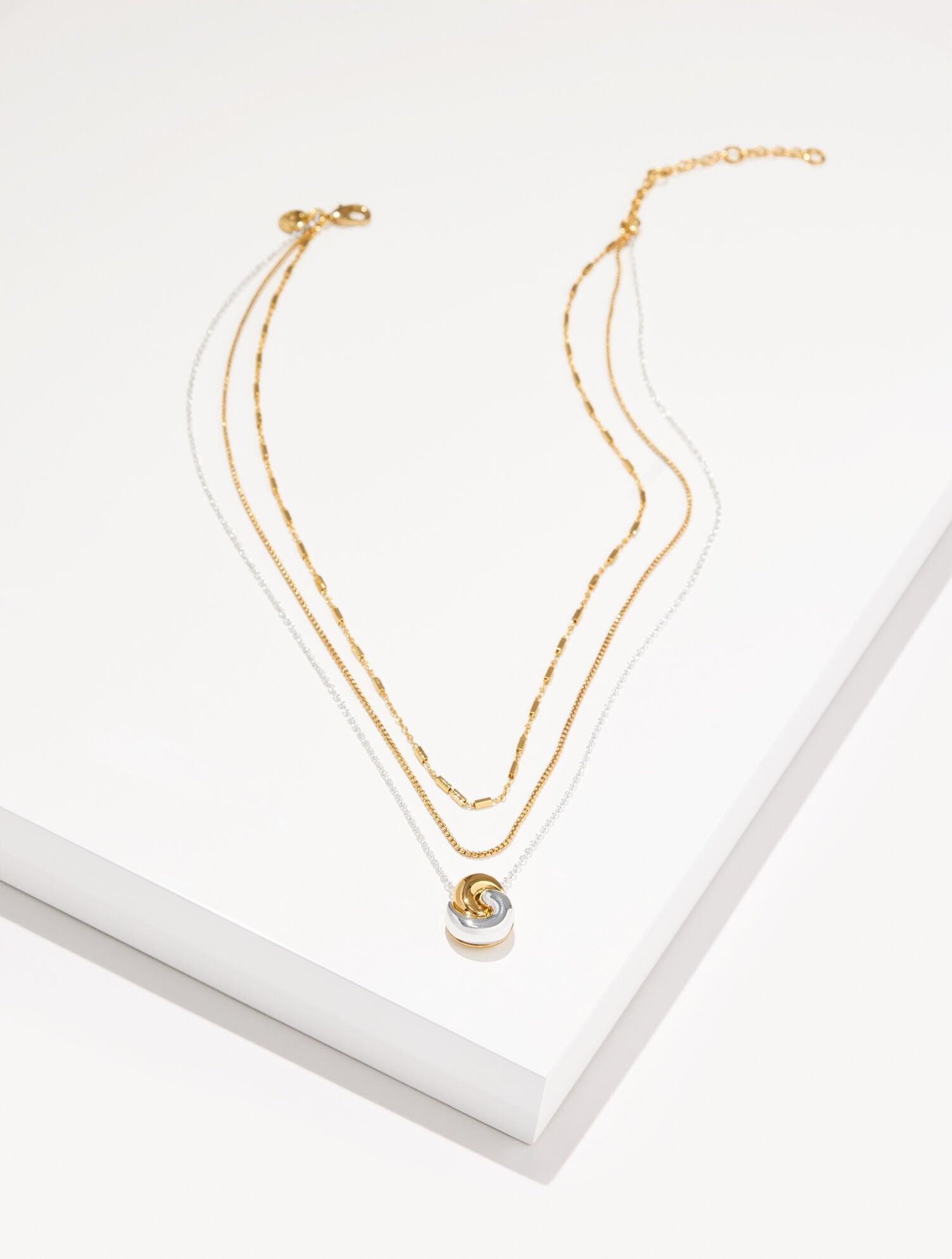 ROPE SWIRL LAYER NECKLACE | Talbots discount