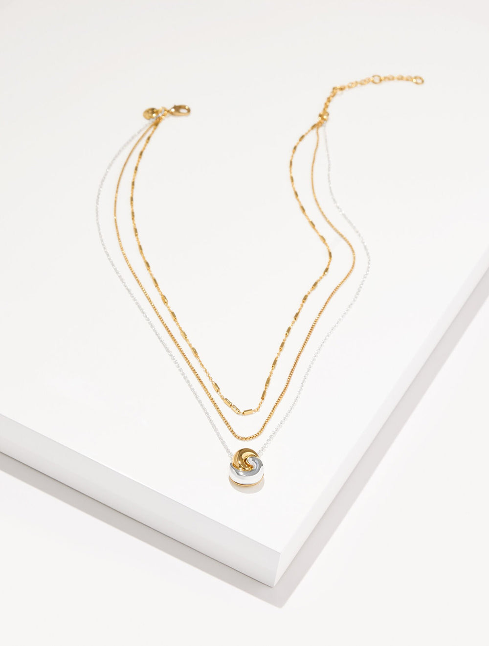 ROPE SWIRL LAYER NECKLACE | Talbots discount