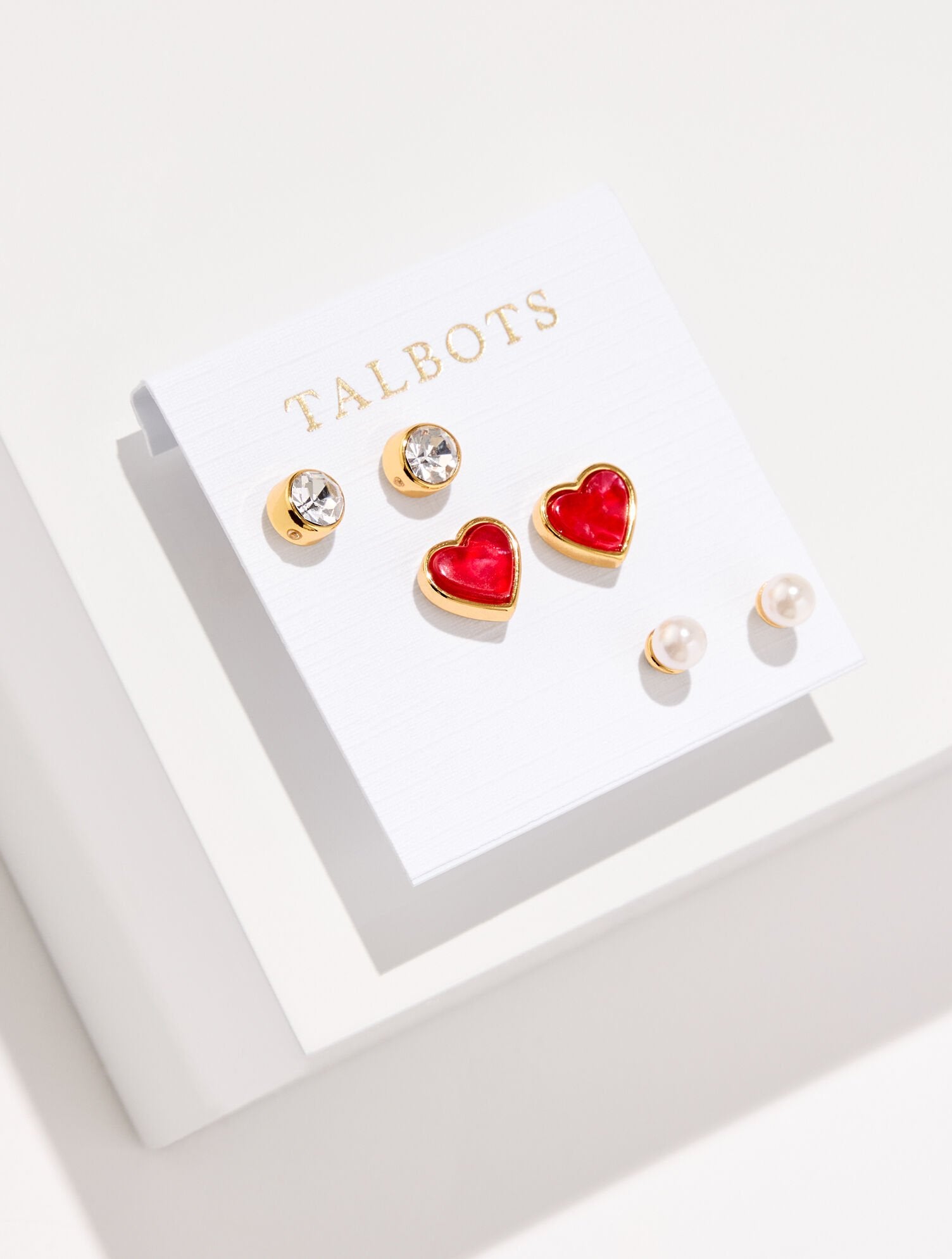 ROMANTIC HEARTS STUD EARRING SET | Talbots near me
