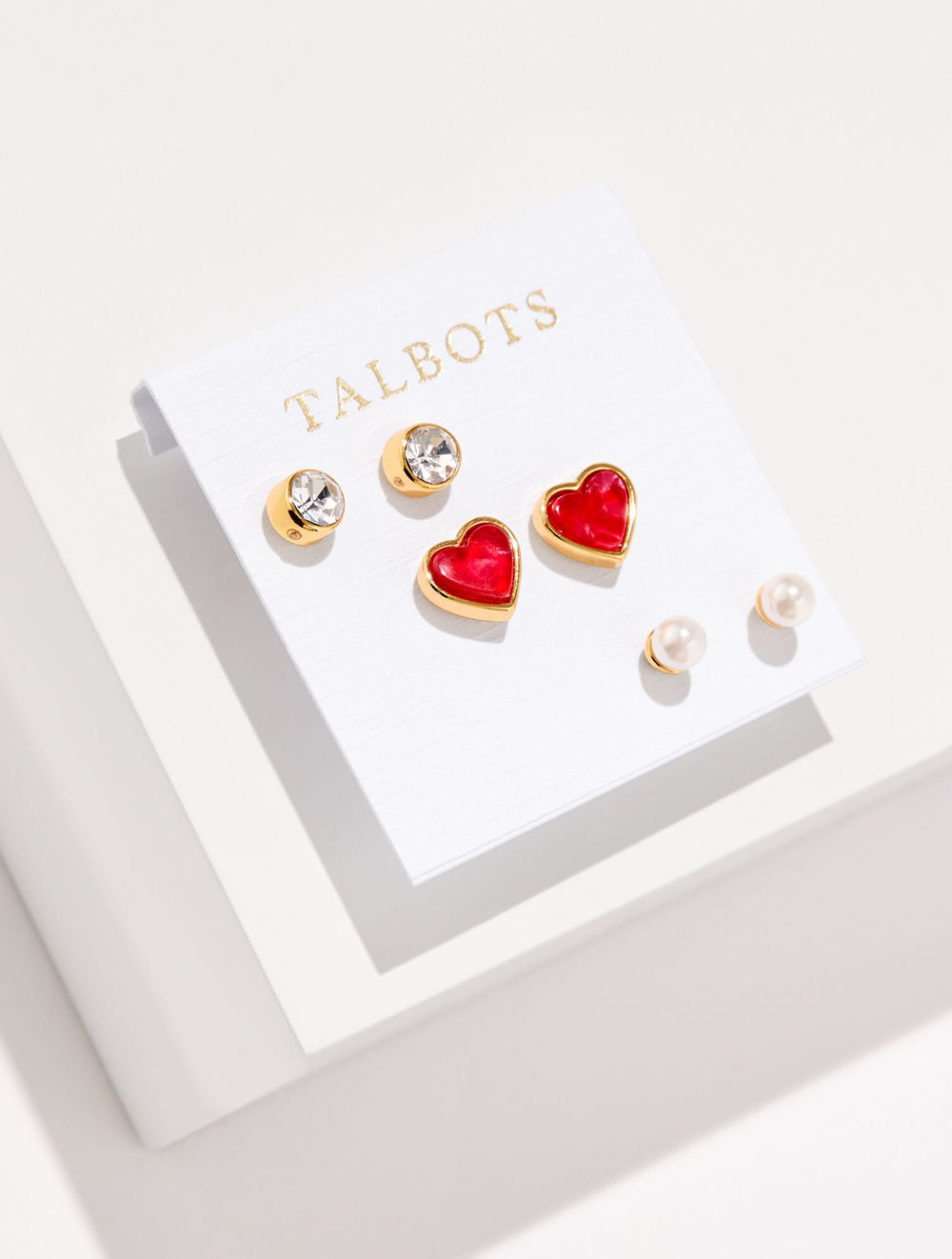 ROMANTIC HEARTS STUD EARRING SET | Talbots near me