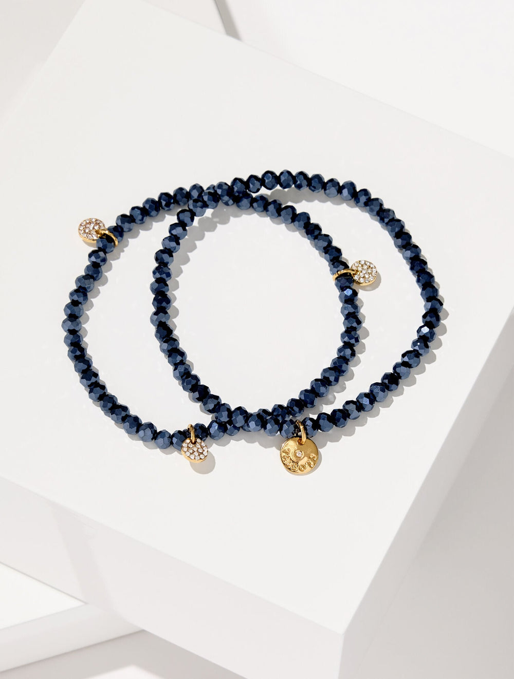 ADARA BEADED STRETCH BRACELET SET | Talbots on sale