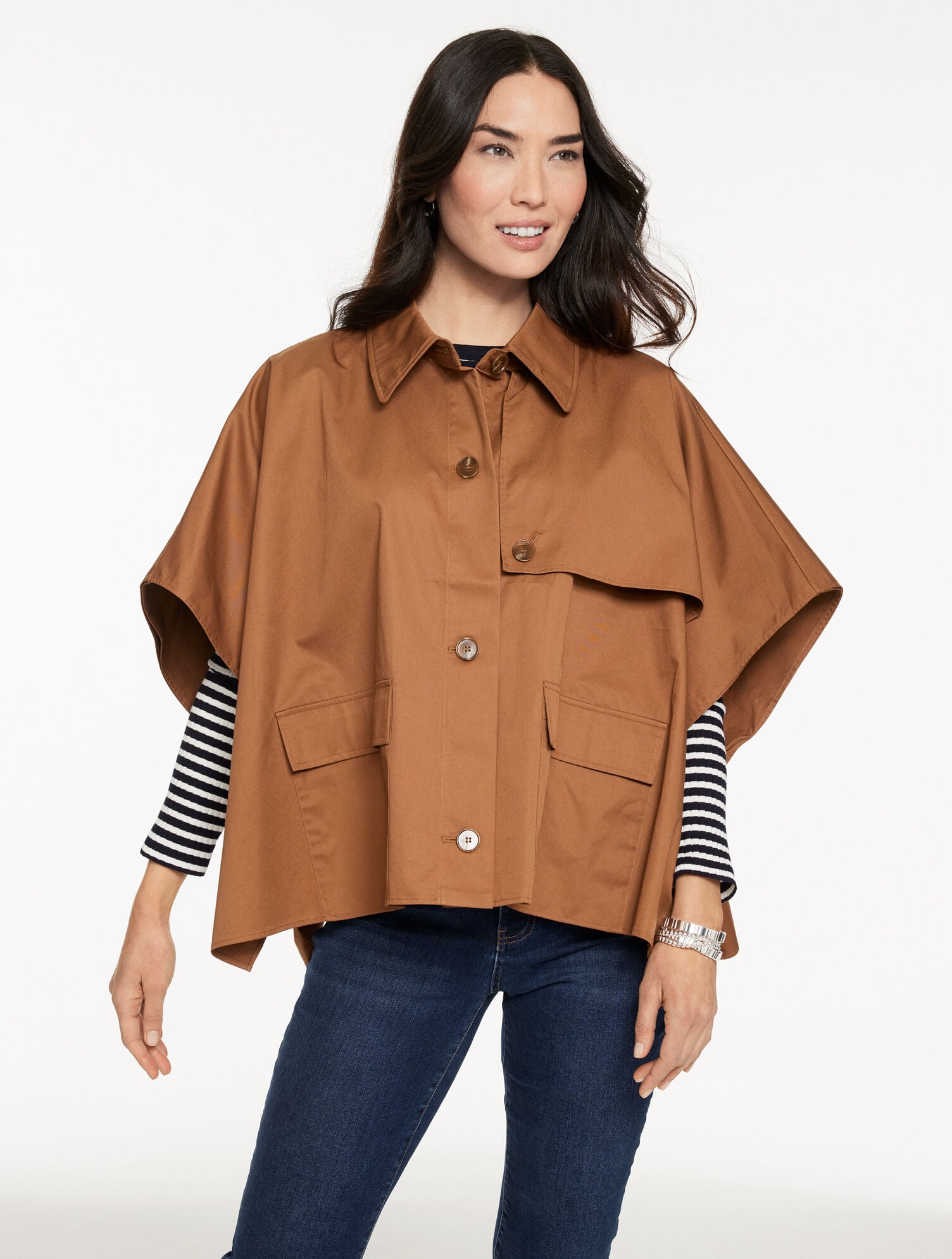 SHORT TRENCH CAPE | Talbots sale