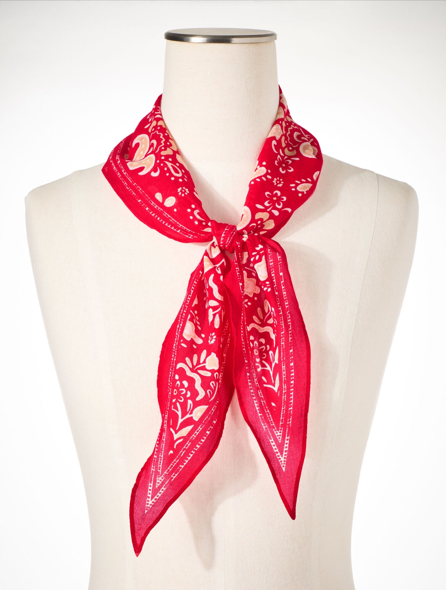 SIMPLE JACOBEAN DIAMOND SCARF | Talbots discount