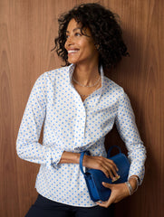 NON-IRON TUNIC POPOVER - LOVELY DOT | Talbots online