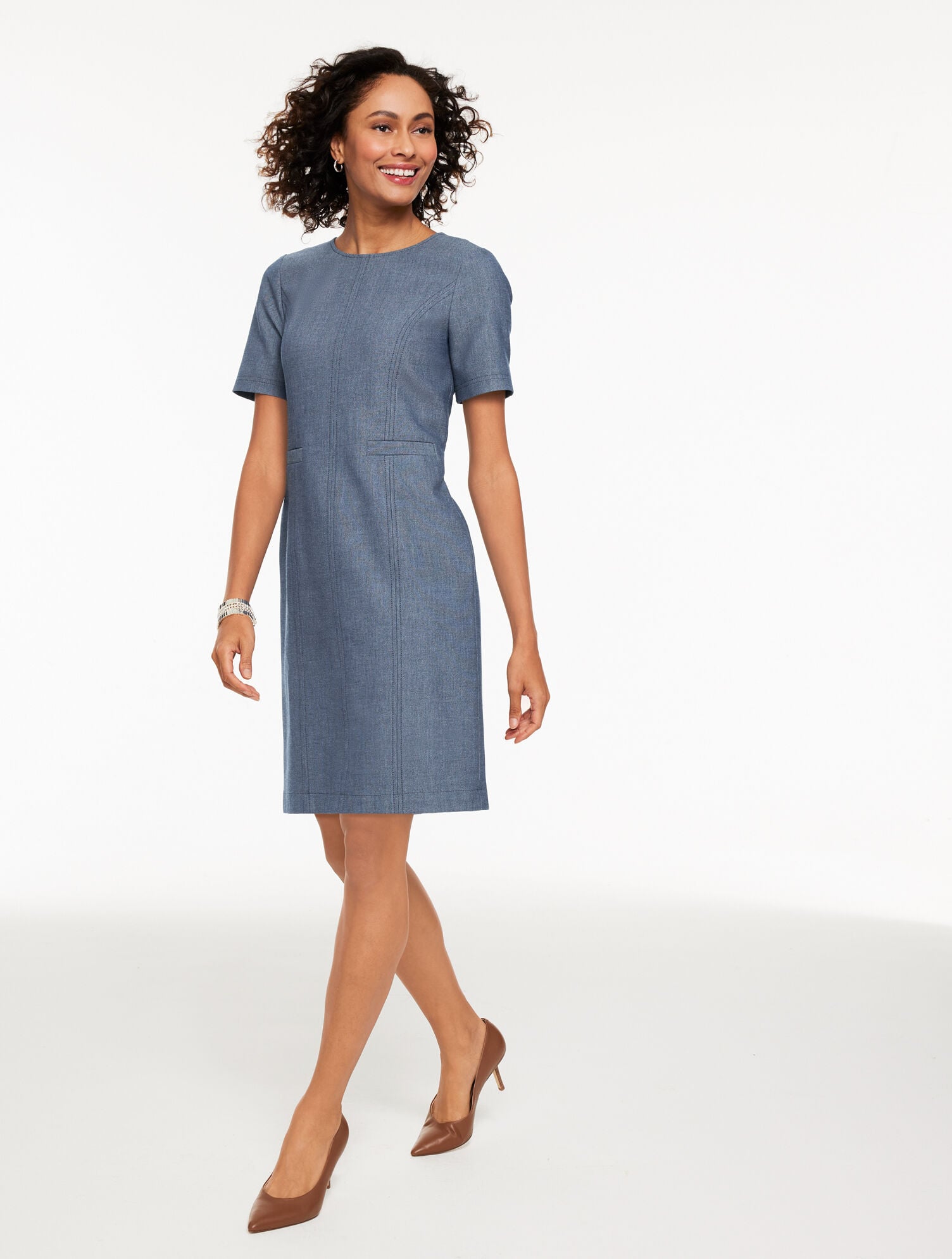 REFINED DENIM DRESS | Talbots near me