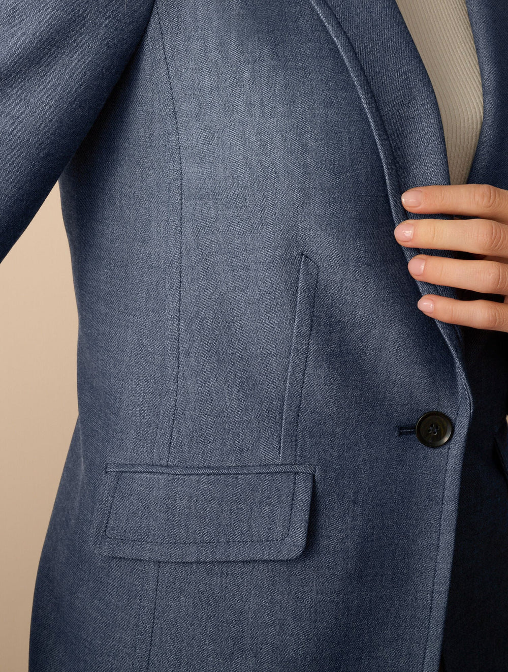 REFINED DENIM BLAZER | Talbots discount