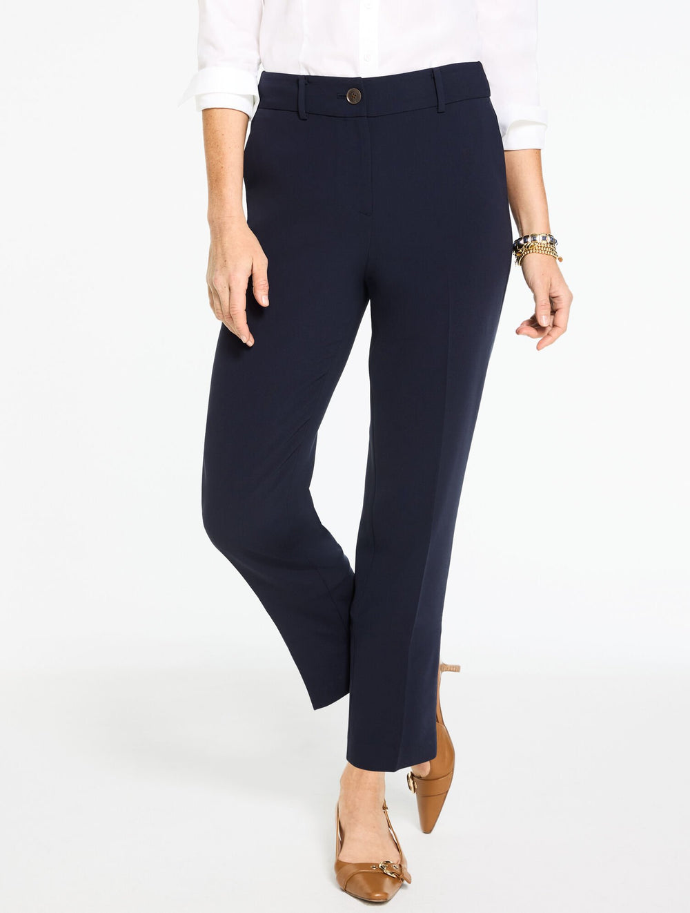 STRAIGHT LEG EASY TRAVEL PANTS | Talbots US