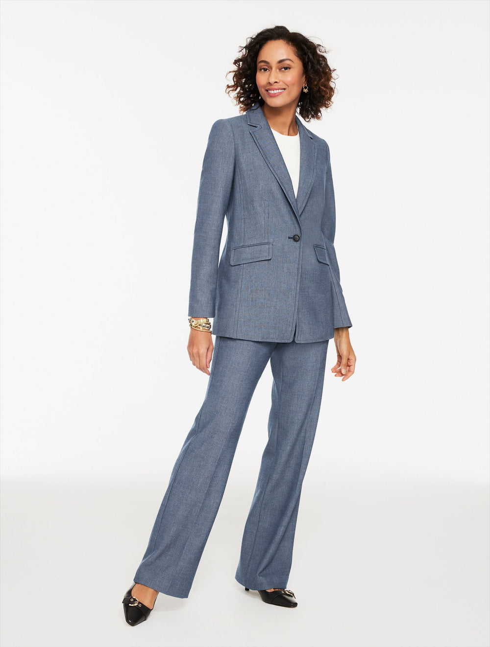 BOOT LEG REFINED DENIM PANTS | Talbots outlet