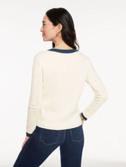 DENIM TRIM CARDIGAN | Talbots near me