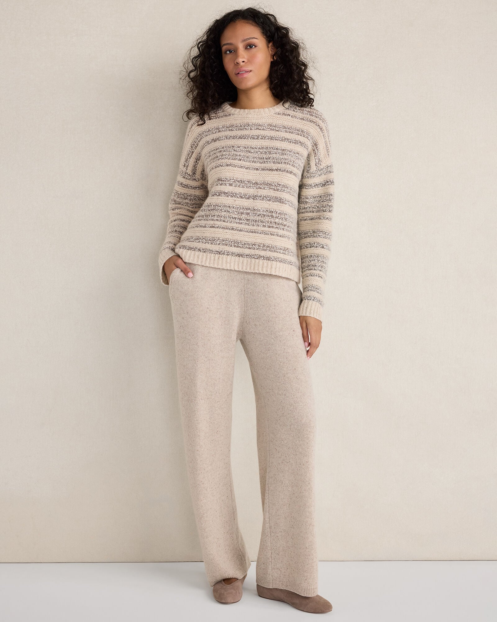 CASHMERE STRIPED CREWNECK | Talbots near me