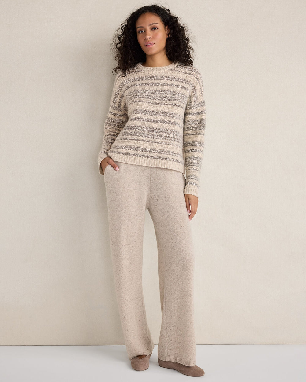 CASHMERE STRIPED CREWNECK | Talbots near me