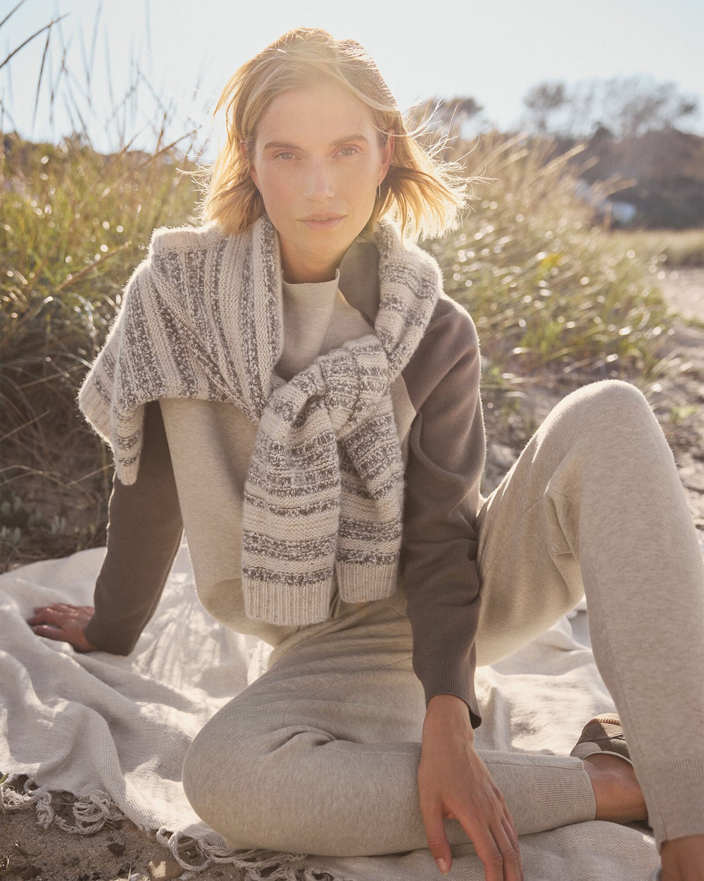 CASHMERE STRIPED CREWNECK | Talbots for sale
