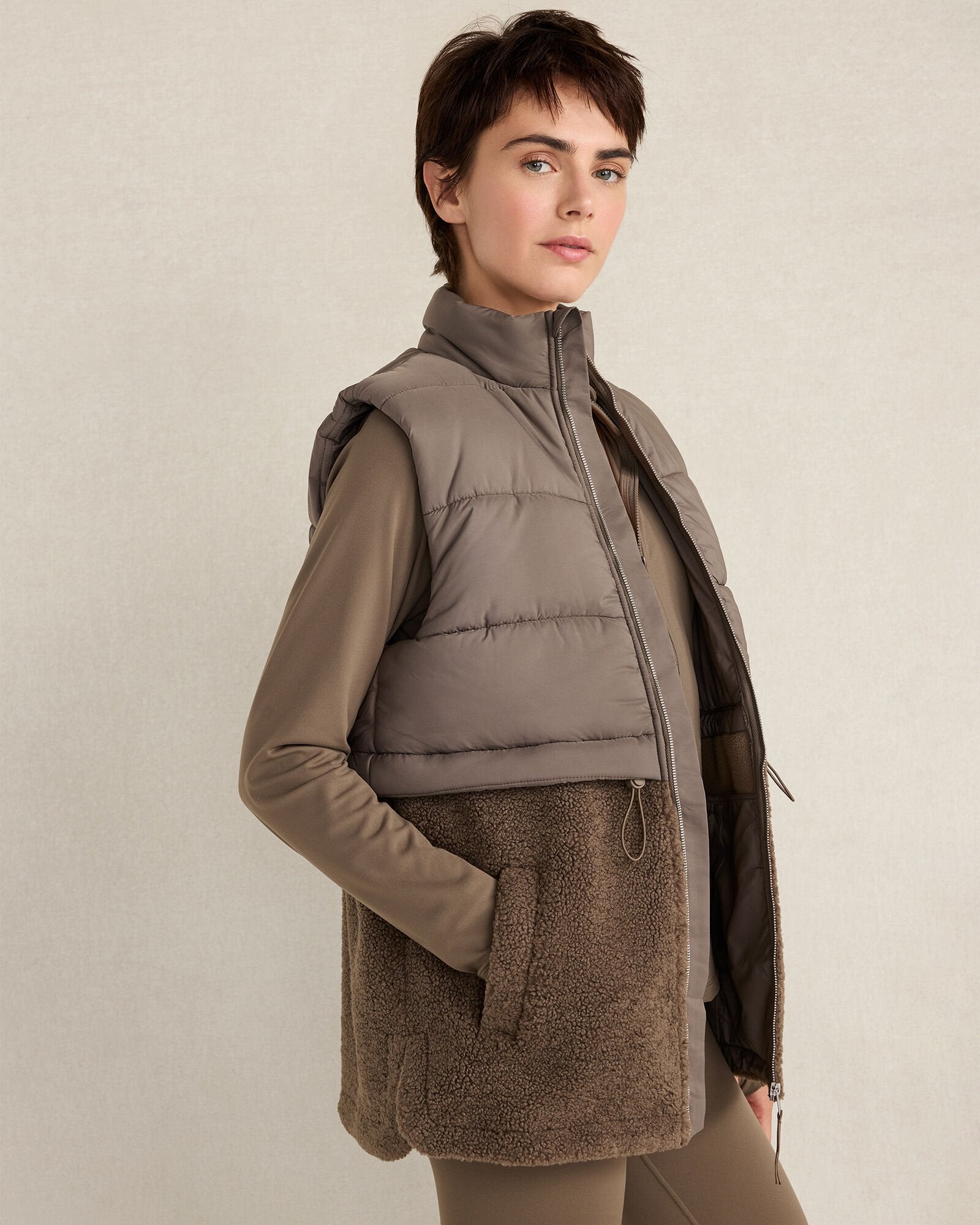 SHERPA PUFFER VEST | Talbots outlet