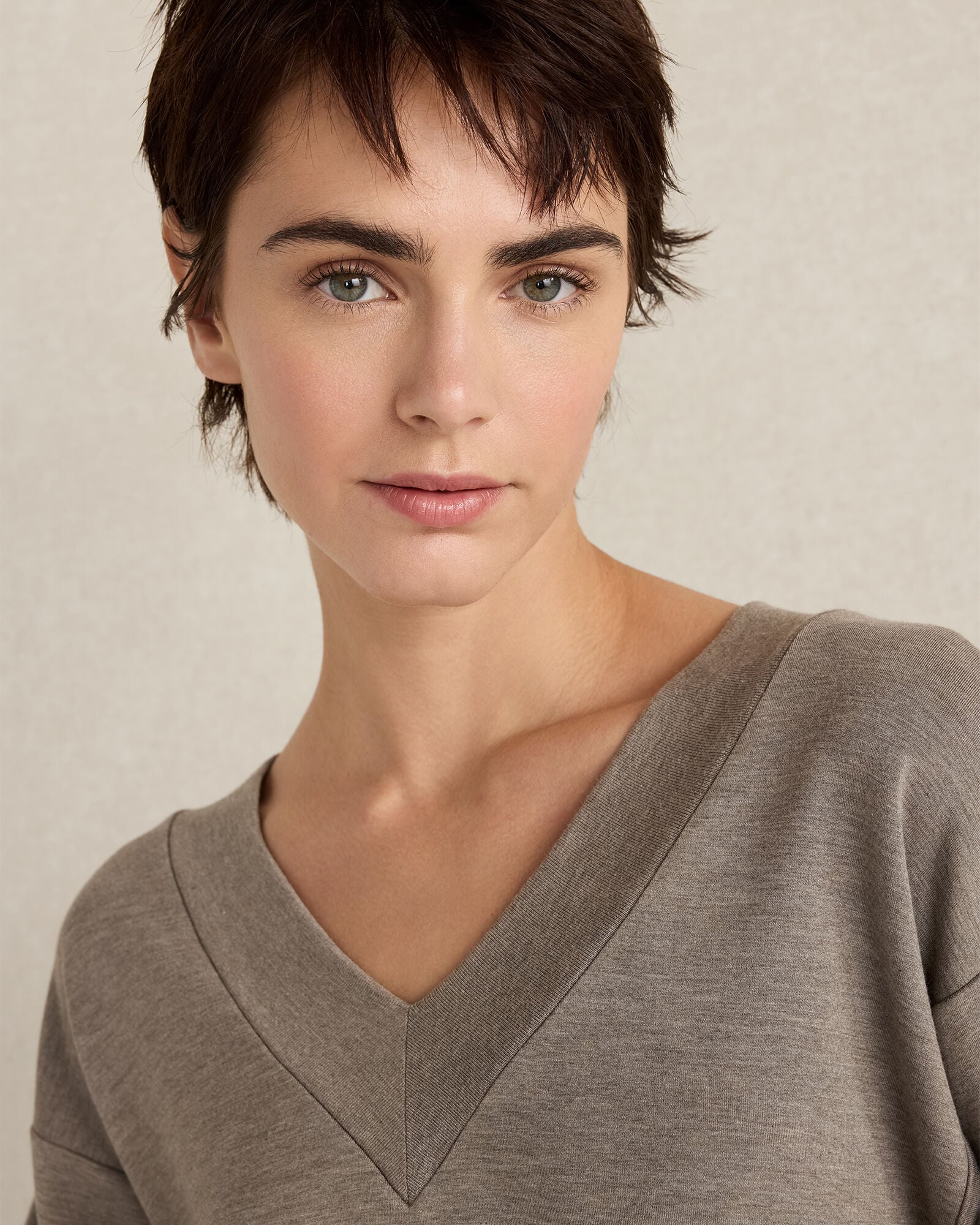 SOFT KNIT V-NECK TOP | Talbots online